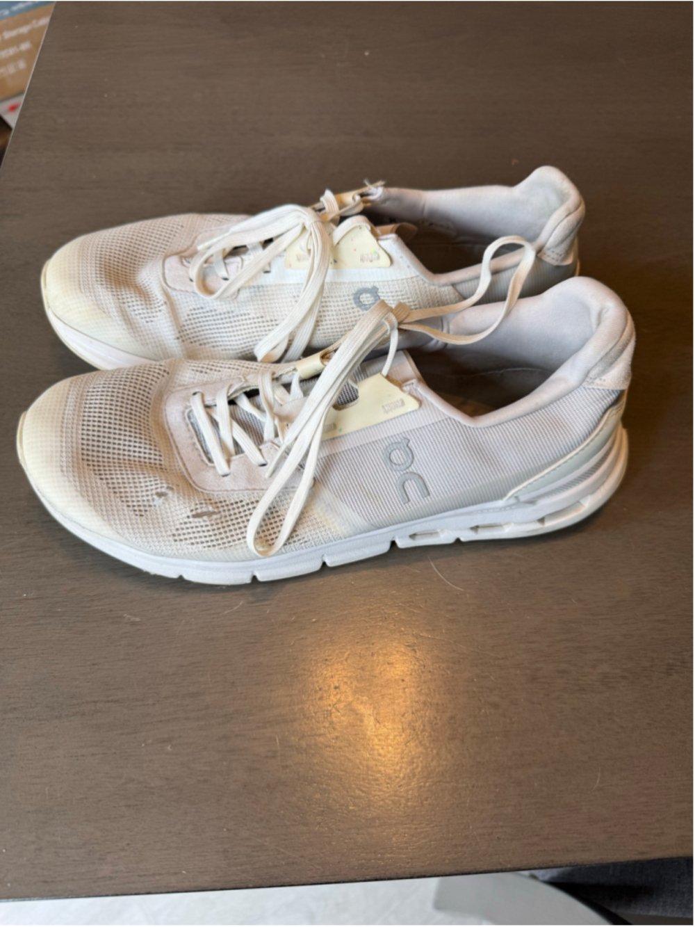 Women's On Running Sneakers Size 8.5 White Beige